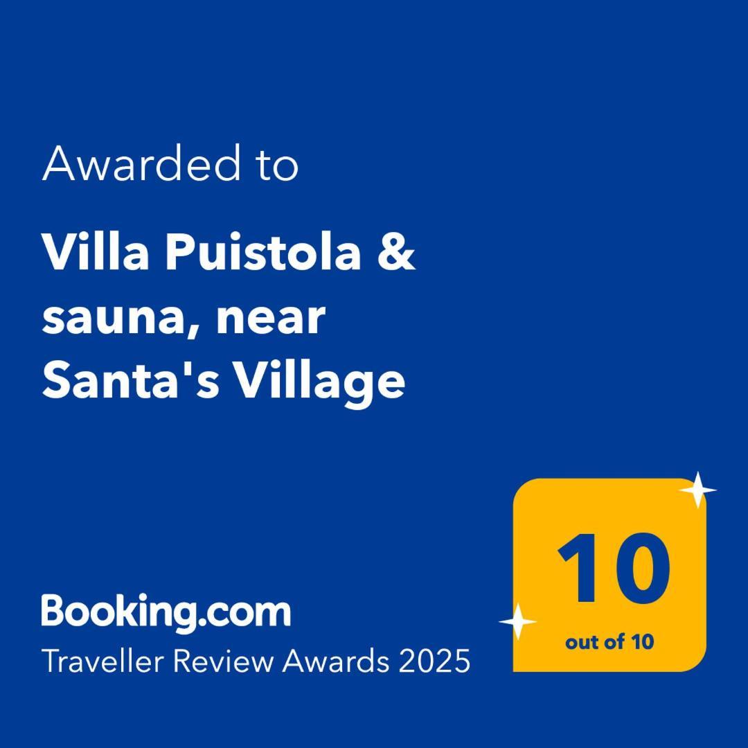 Villa Puistola & Sauna, Near Santa'S Village Рованиеми Экстерьер фото